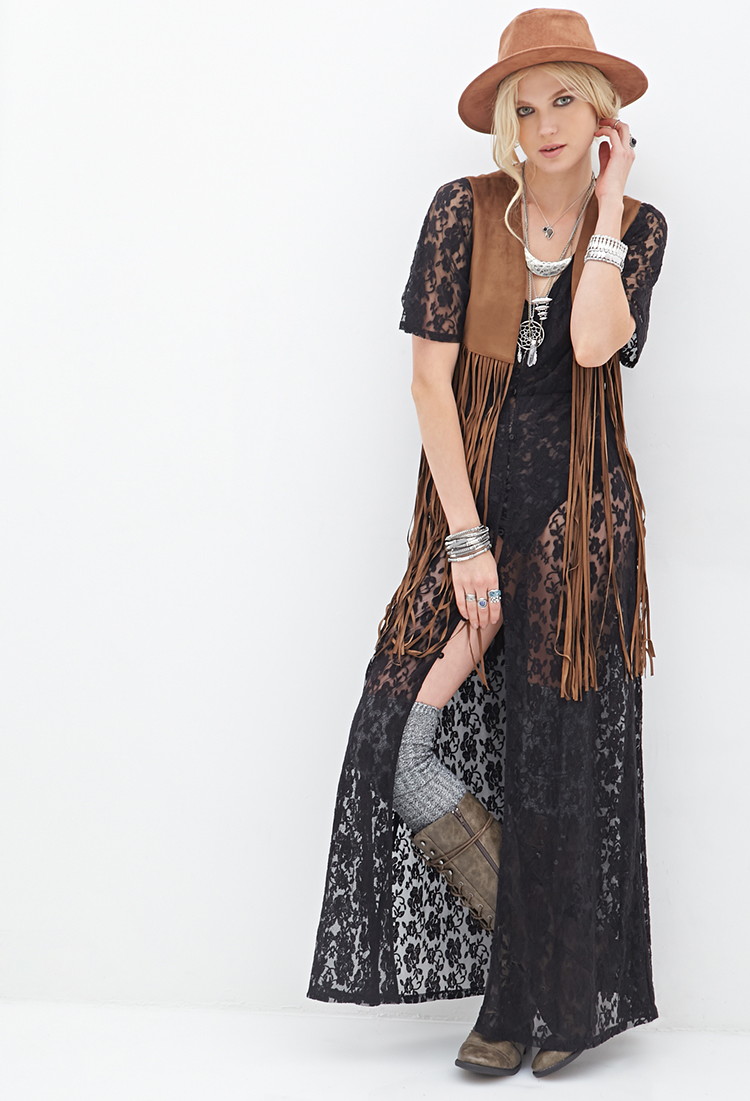 Suede vest